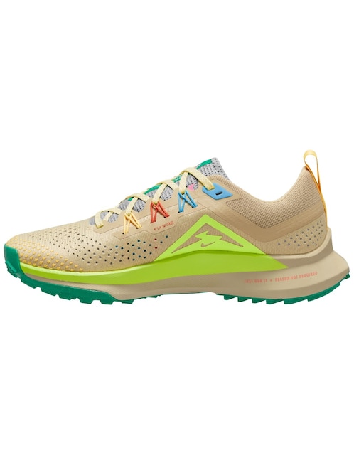 Tenis Nike W React Pegasus Trail 4 Amarillo de mujer outdoor