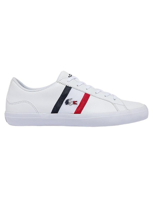 LACOSTE Tenis de piel Lacoste Lerond de mujer