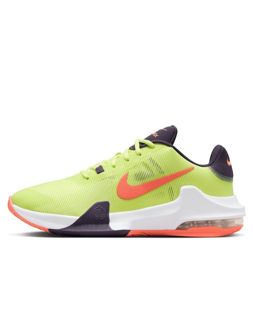 Tenis Nike Air Max Impact 4 Amarillo de hombre para básquetbol