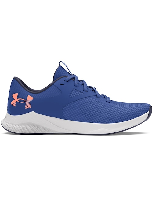 Tenis Under Armour Charged aurora 2 blu de mujer para entrenamiento