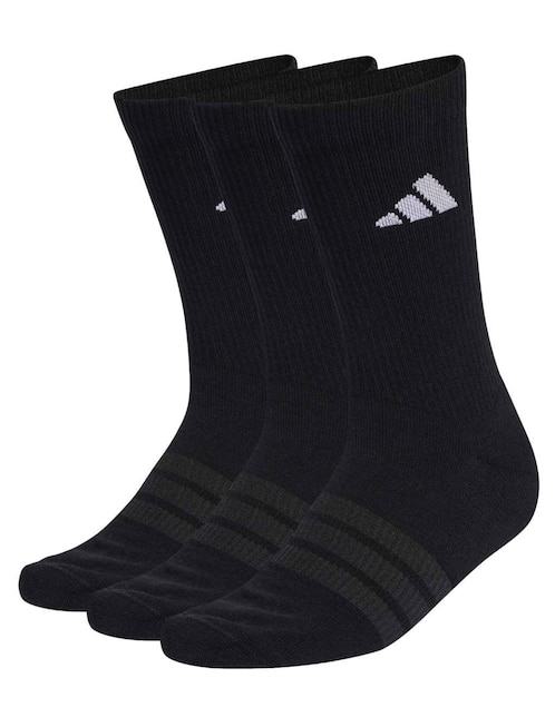 Set de calceta comfort para entrenamiento Adidas para hombre 3 pares