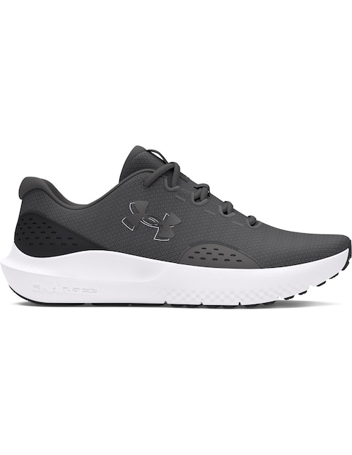 Tenis UA Charged Surge 4GRY para correr Under Armour de hombre