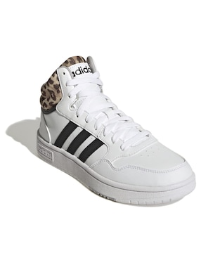 Tenis Adidas Hoops 3.0 Mid de mujer