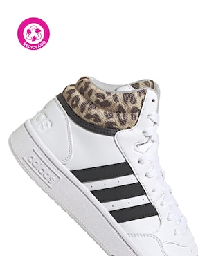 Tenis Adidas Hoops 3.0 Mid de mujer