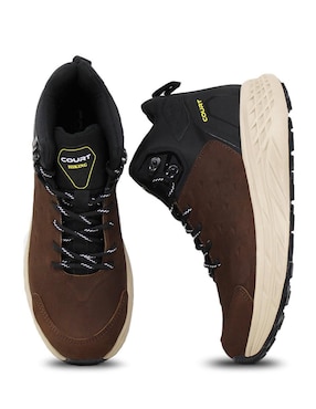 Tenis de piel Court de hombre para montañismo