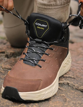 Tenis de piel Court de hombre para montañismo