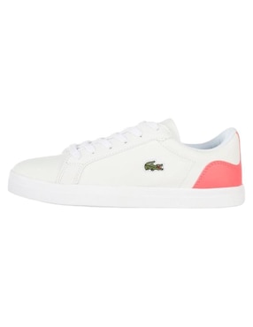 Tenis de piel Lacoste Lerond de mujer