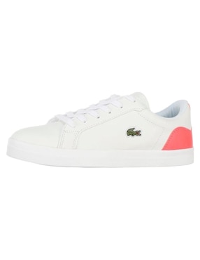 Tenis de piel Lacoste Lerond de mujer