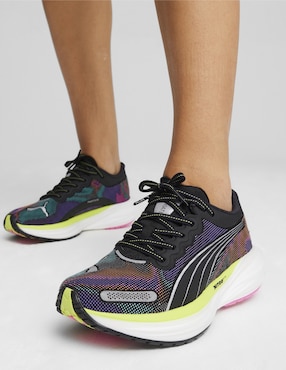 Tenis Deviate Nitro 2 Psychedelic Rush Wns para correr Puma de mujer