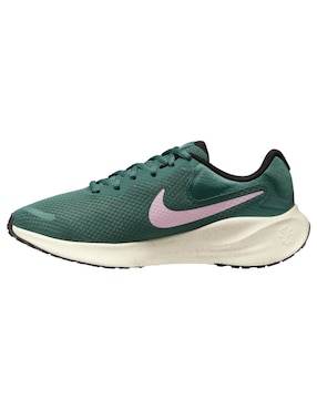 Tenis Nike W Revolution 7 Verde De Mujer Para Correr