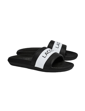 Sandalia Lacoste Croco Slide para mujer