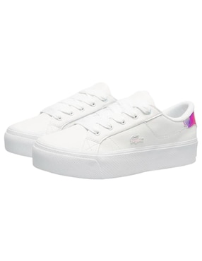 Tenis de piel Lacoste Ziane Plataform de mujer