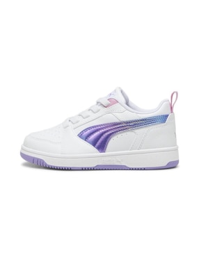Tenis Puma Rebound V6 Lo de niña
