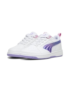 Tenis Puma Rebound V6 Lo de niña