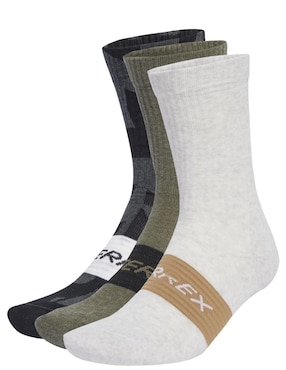 Calceta comfort para entrenamiento Adidas unisex unisex 3 pares