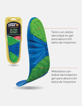 Plantilla deportiva Comfort Star de poliuretano