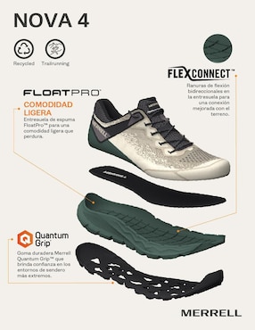 Tenis Merrell Nova de hombre para trail running