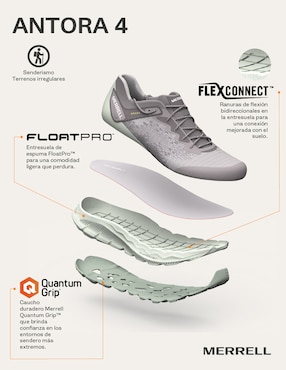Tenis Merrell Antora 4 de mujer para trail running