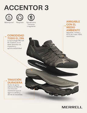 Tenis Merrell Accentor de mujer para hiking