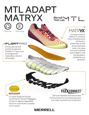 Tenis Merrell MTL Adapt Matryx de hombre para trail running