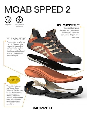 Tenis Merrell Moab Speed de hombre para hiking
