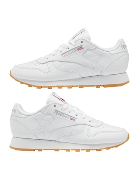 Tenis de piel Reebok Classic Leather de mujer para correr