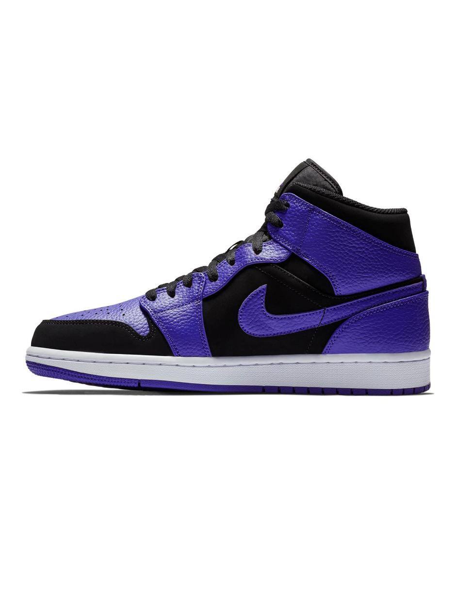 jordan 1 morado con negro