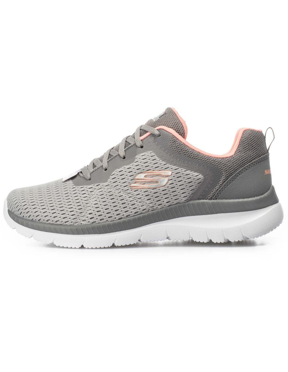 skechers lace up gris