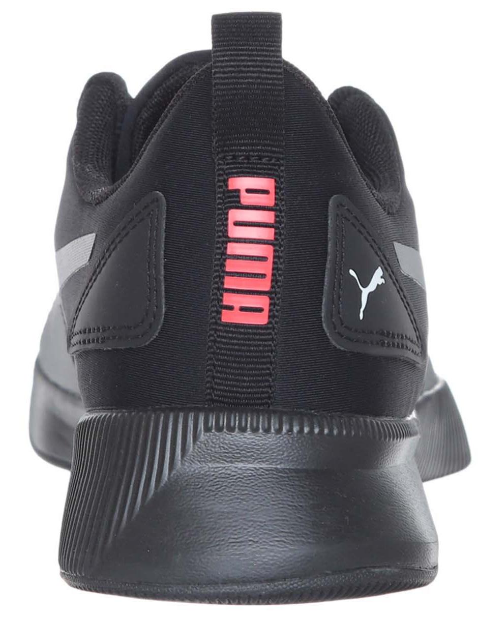 tenis puma negro con rojo