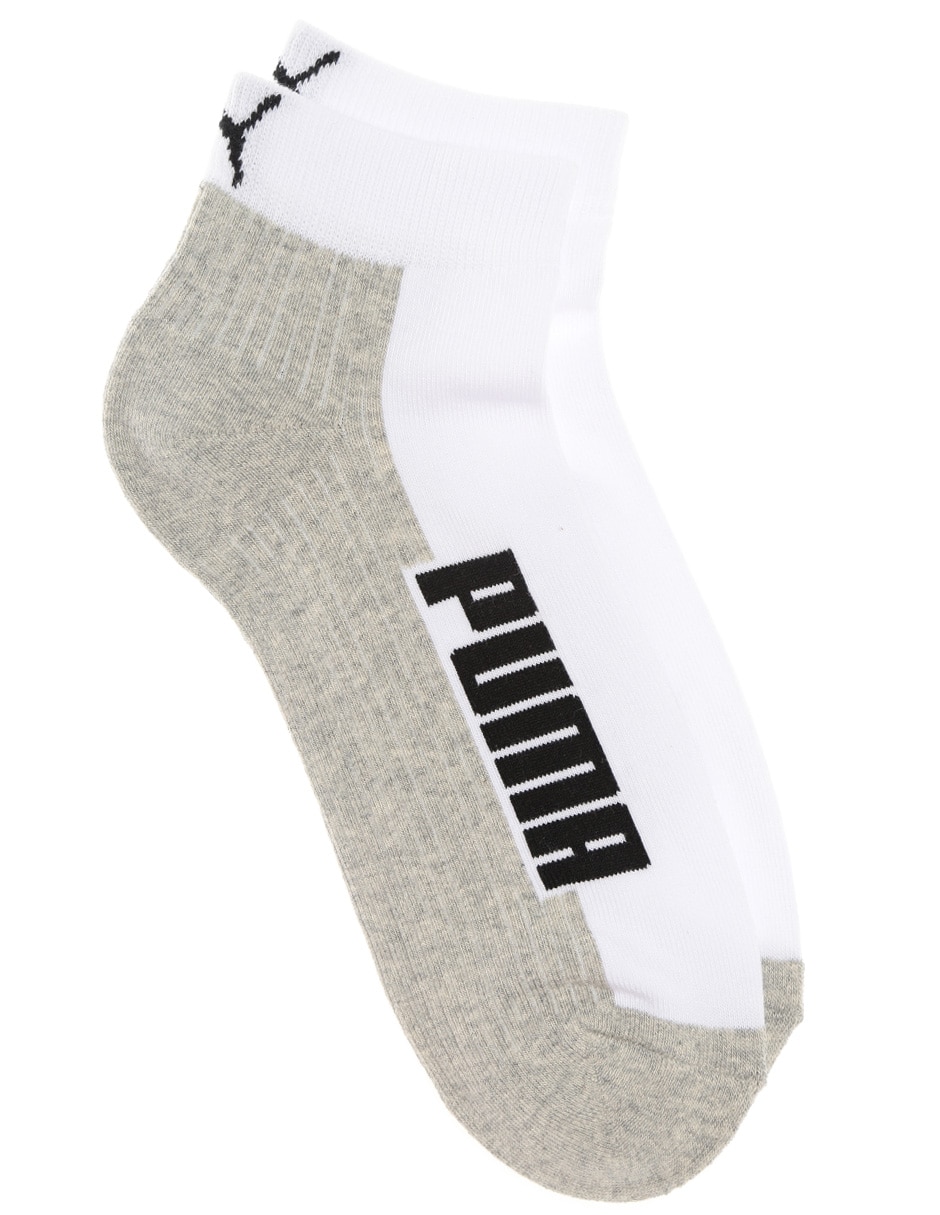 Set de calceta antiderrapante Puma de algodón para hombre 2 pares