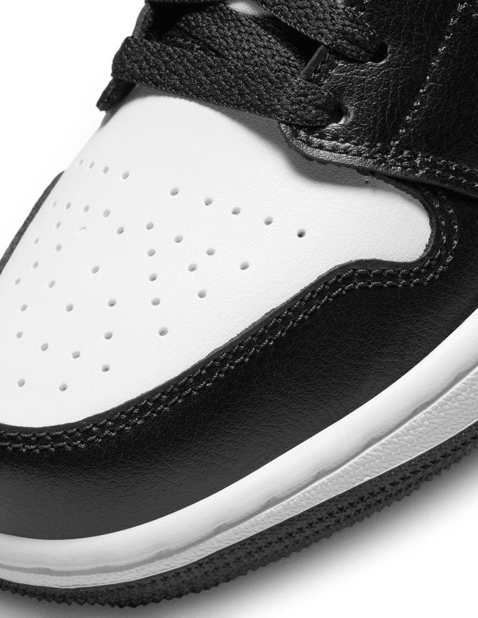 Tenis de piel Air Jordan 1 Low Panda de mujer casual 7