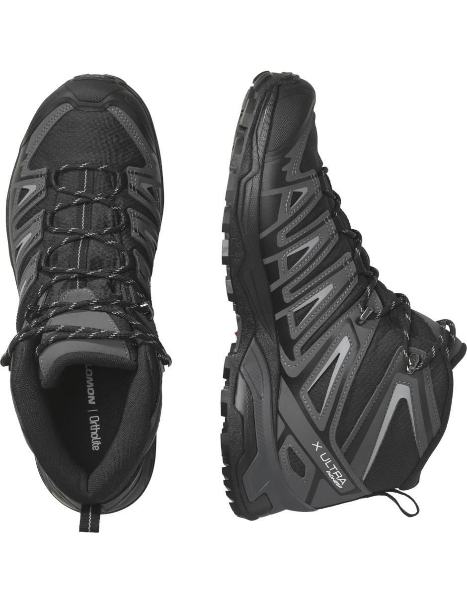 Botas Salomon Senderismo X Ultra Pioneer Mid GTX Negro Hombre