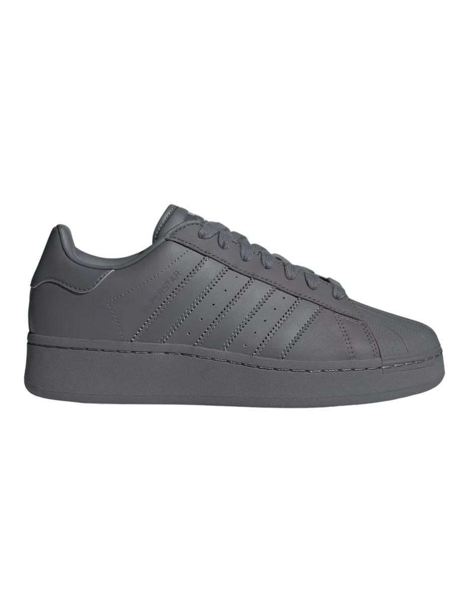 Grey and white adidas superstars best sale