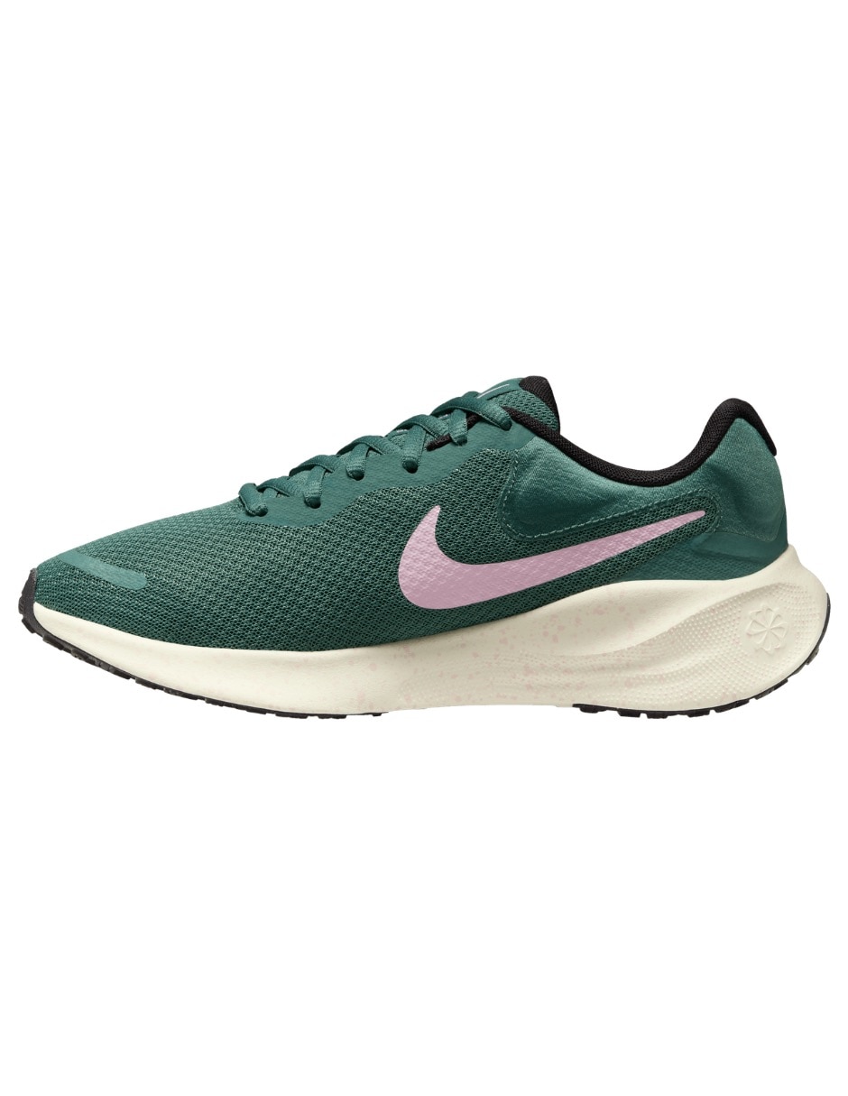 Tenis Nike W Revolution 7 Verde de mujer para correr Liverpool