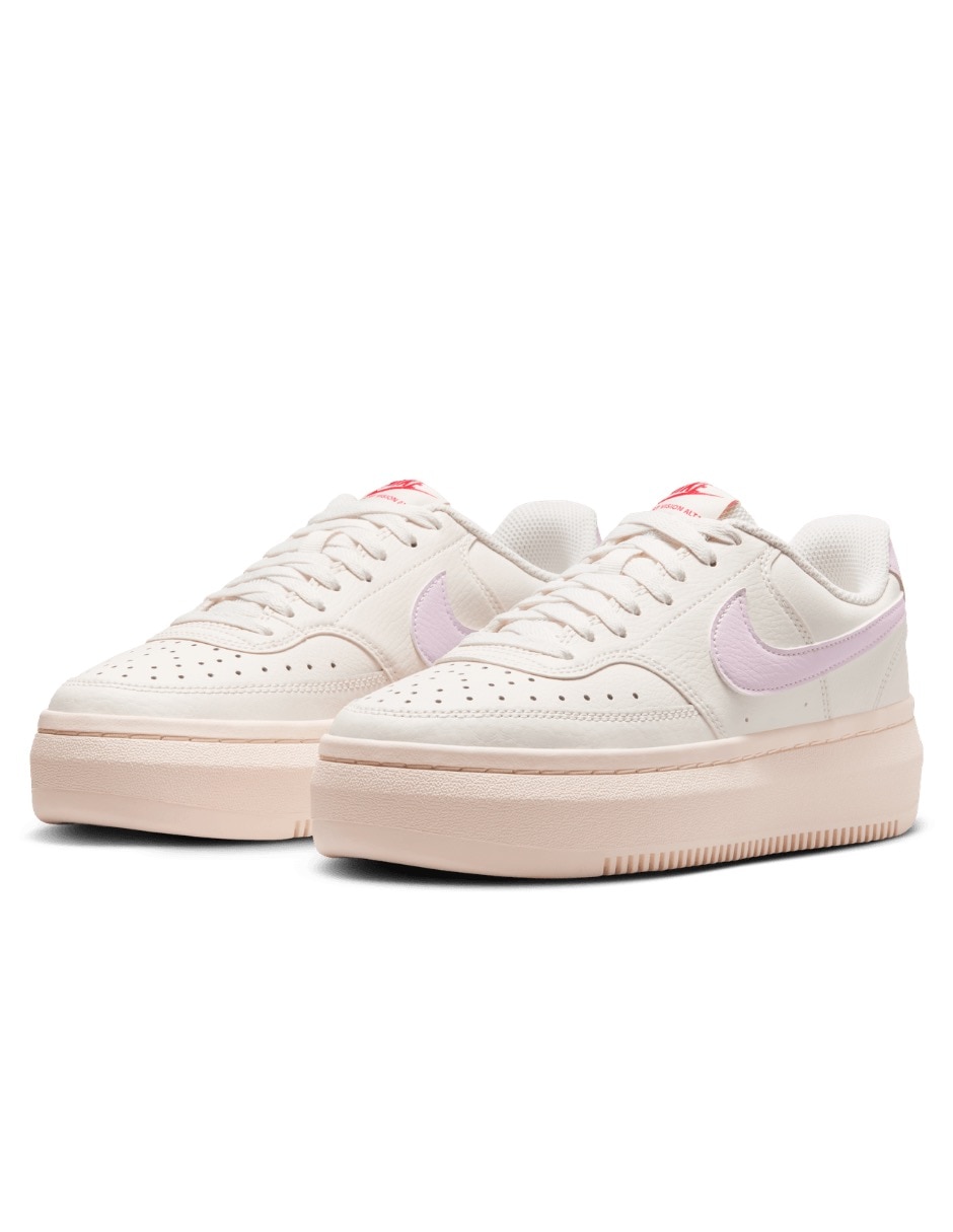 Tenis casual Court Vision Alta Ltr de mujer 3