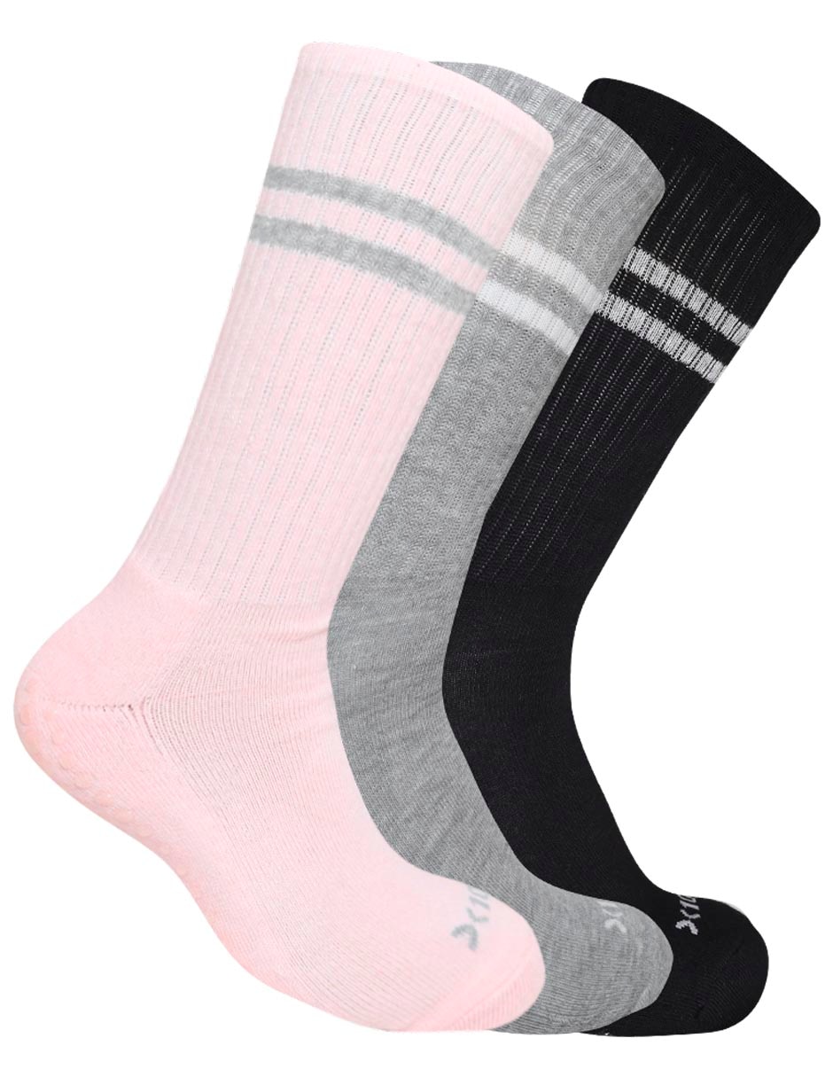 Set de calceta antiderrapante para entrenamiento para mujer 3 pares 1
