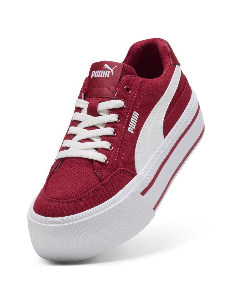 Tenis casual Court classic vulc platform de mujer 4