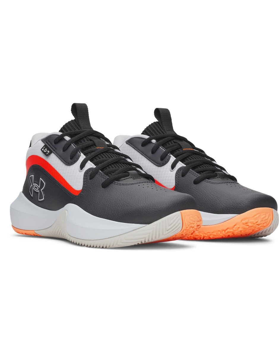 Tenis UA Lockdown 7 Gry para básquetbol unisex 8