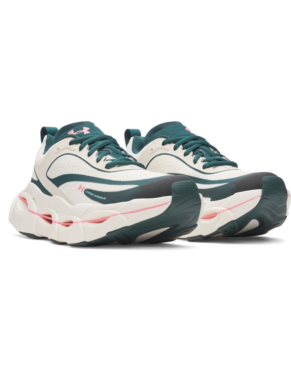 Tenis UA W Halo Racer BRN para correr de mujer 7