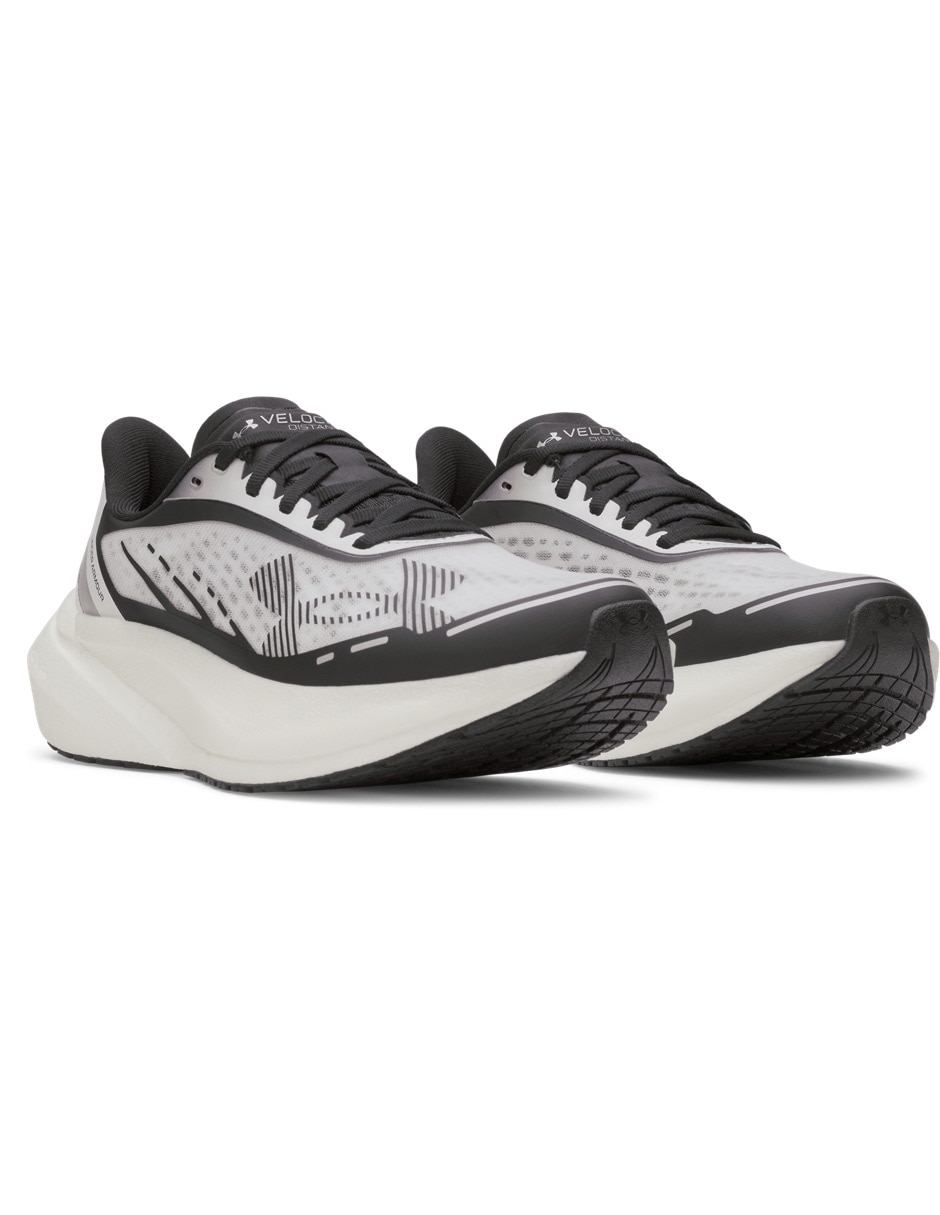 Tenis Ua W Velociti Distancewht para correr de mujer 3