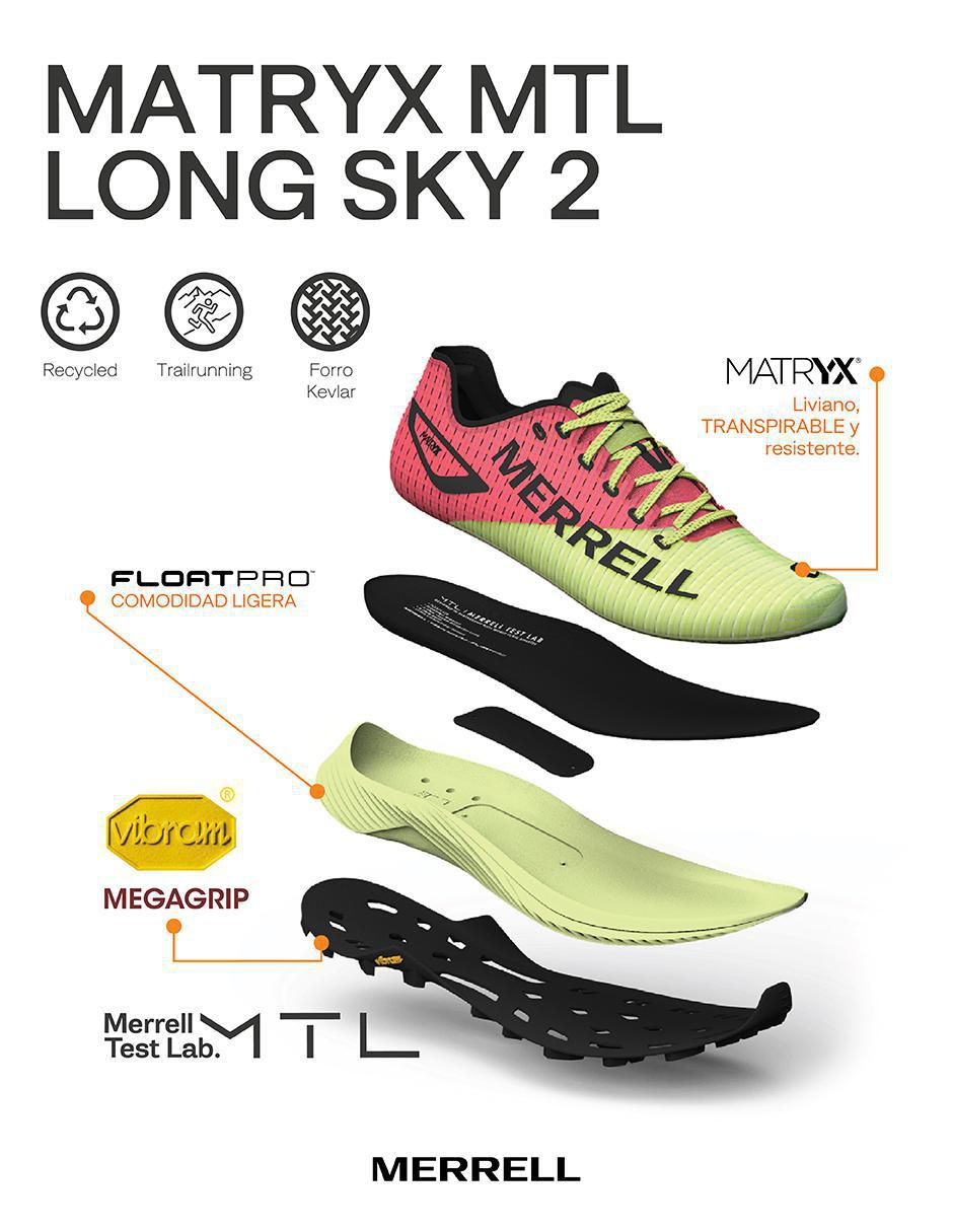 Tenis MTL Long Sky de mujer para Trail Running 2