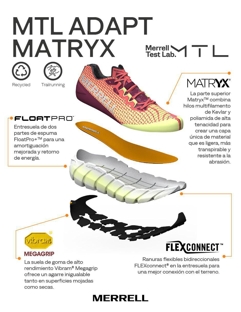 Tenis MTL Adapt Matryx de mujer para trail running 2